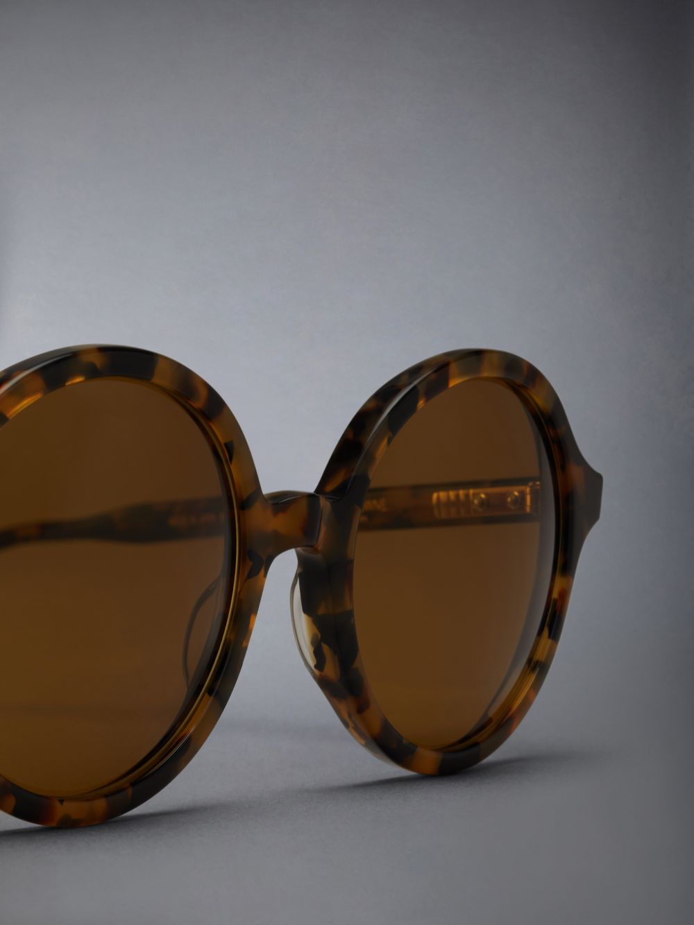 Thom Browne Tortoise Acetate Round Sonnenbrille Damen Braun | IEP15E26165