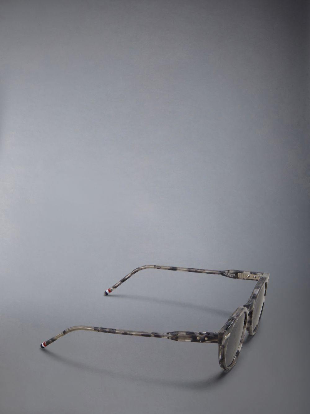 Thom Browne Tortoise Acetate Round Sonnenbrille Herren Grau | BTX73C43050