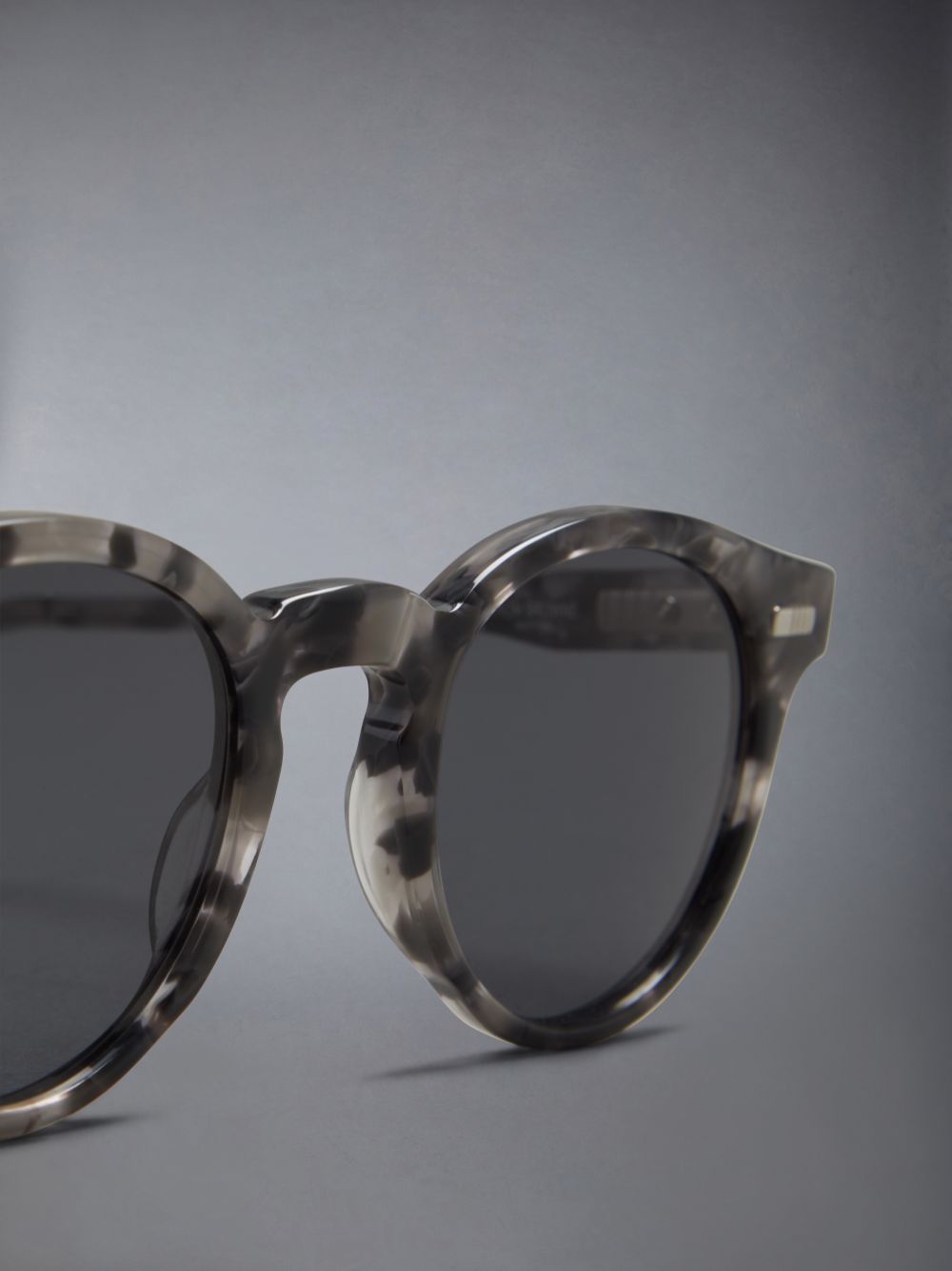 Thom Browne Tortoise Acetate Round Sonnenbrille Herren Grau | BTX73C43050