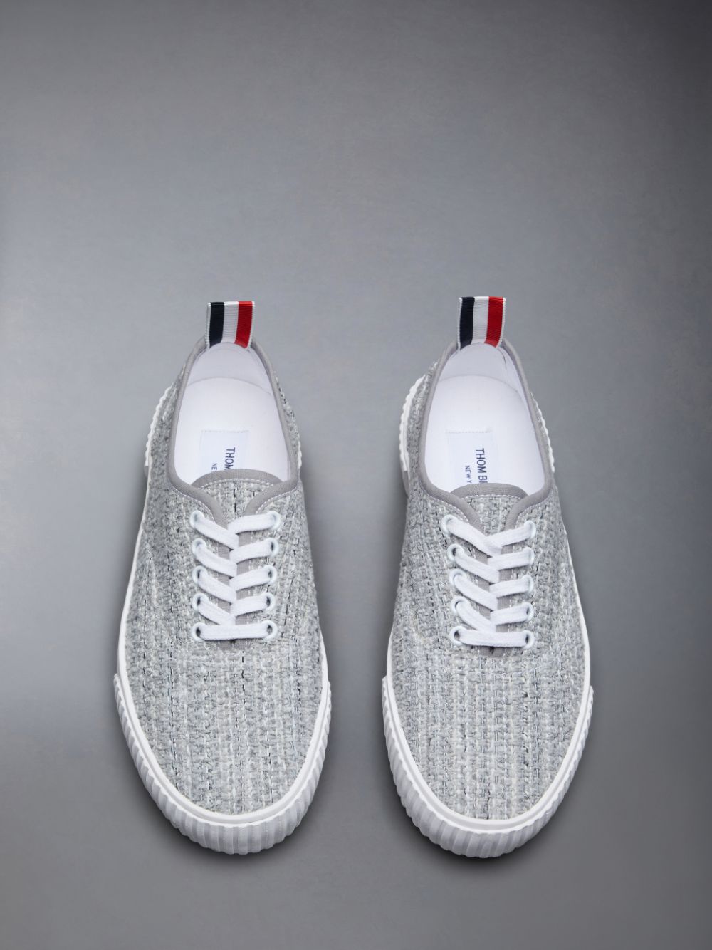 Thom Browne Tweed Heritage Sneakers Damen Grau | PCN58J19107
