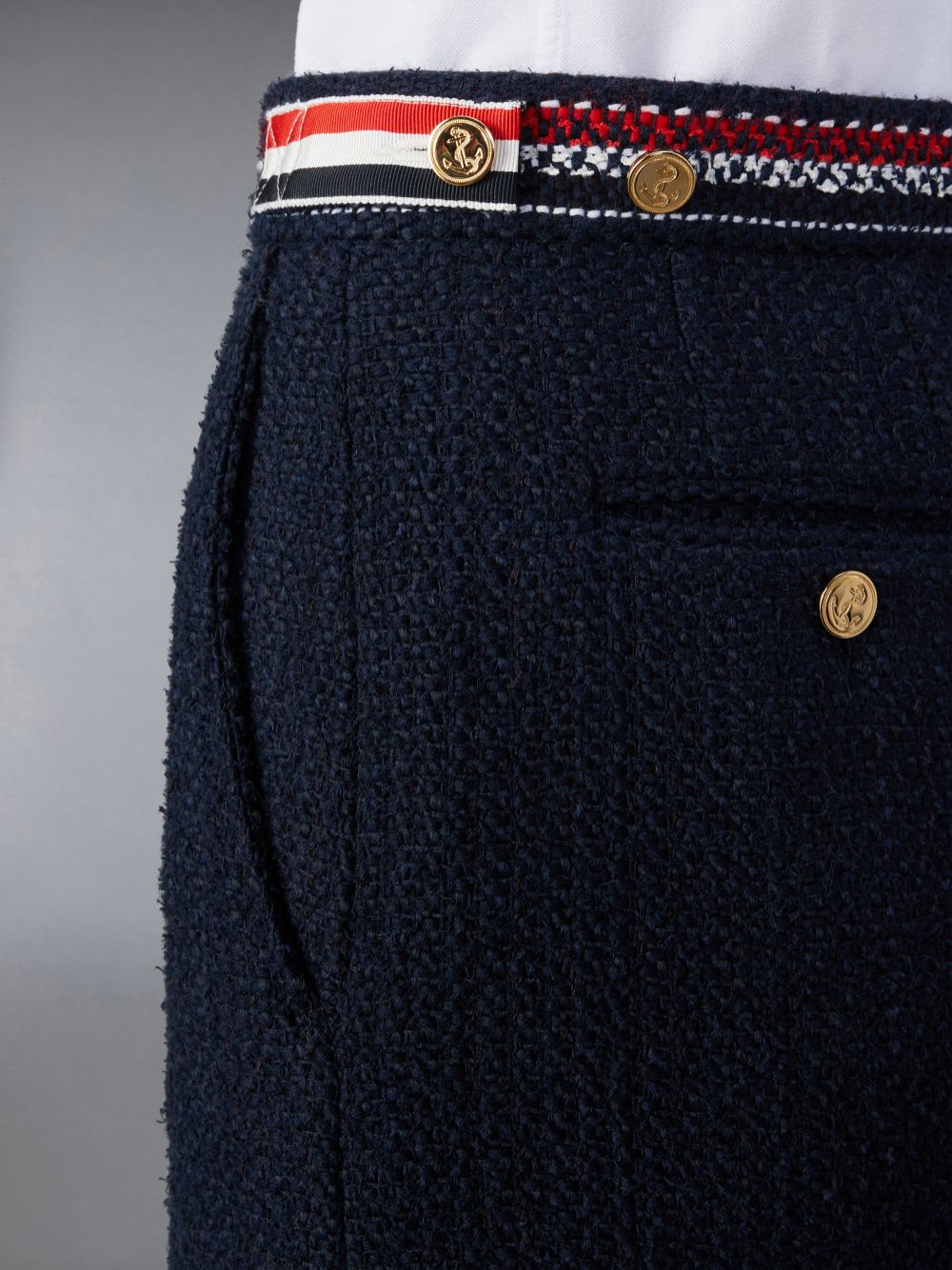 Thom Browne Tweed Mini Röcke Damen Blau | NNE22F16391