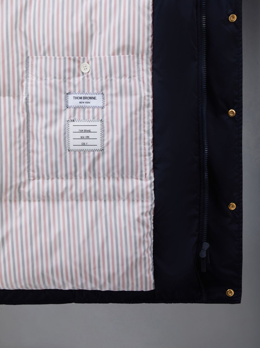 Thom Browne Twill 4-Bar Football Sideline Parka Herren Blau | CPY93V57614
