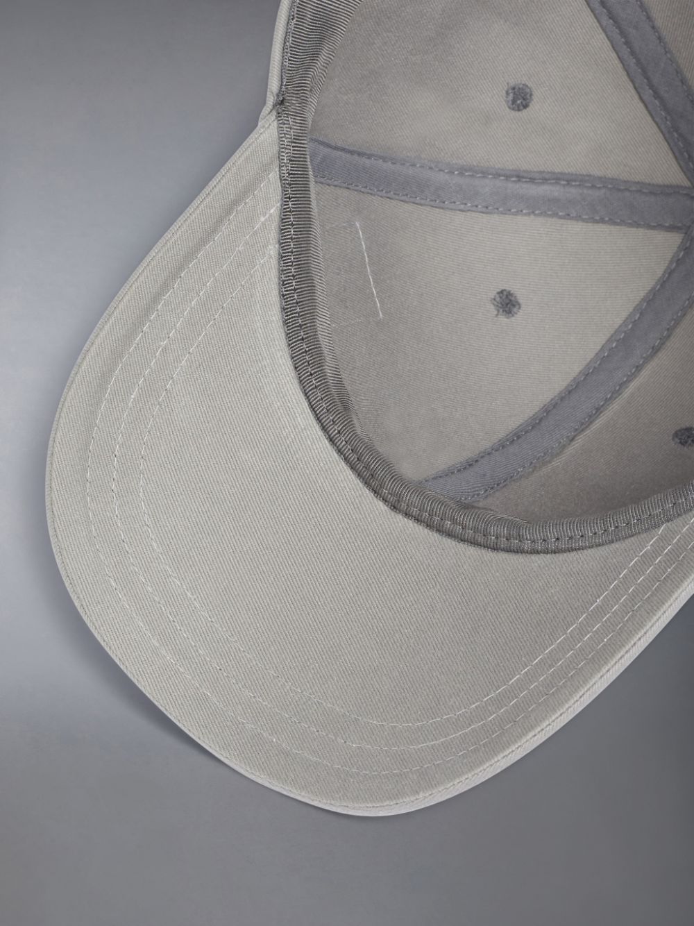 Thom Browne Twill Classic 6-Panel Baseball Kappen Herren Grau | HBK28F62290