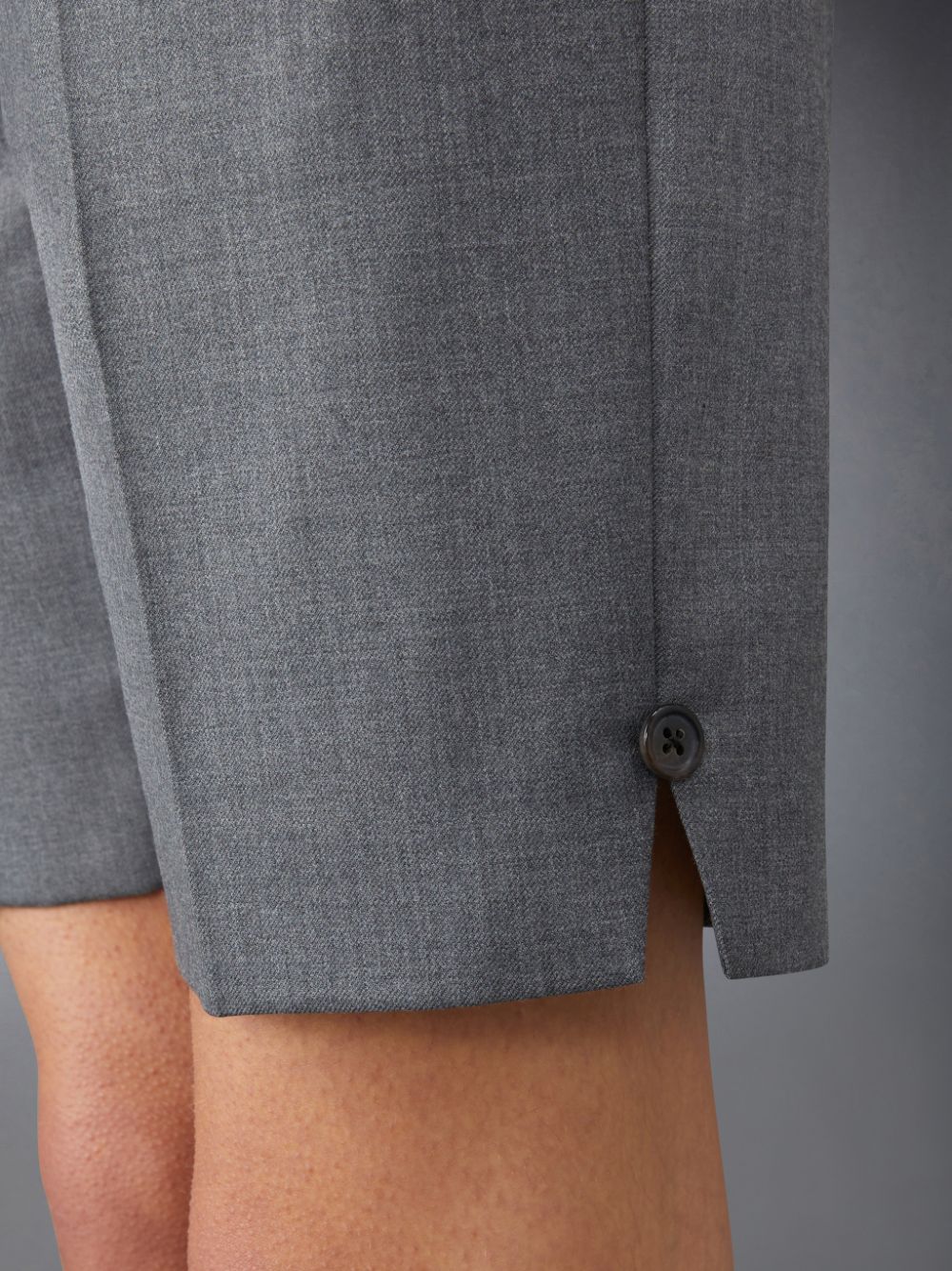 Thom Browne Twill Classic Backstrap Bermuda Kurze Hose Damen Grau | GTE37G28776