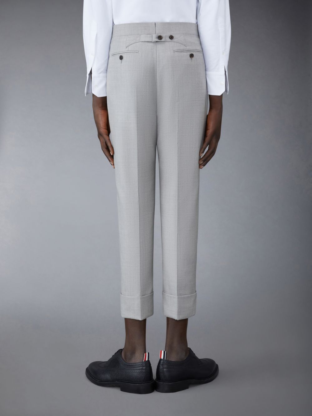 Thom Browne Twill Classic Backstrap Hose Herren Grau | VRV45J82689