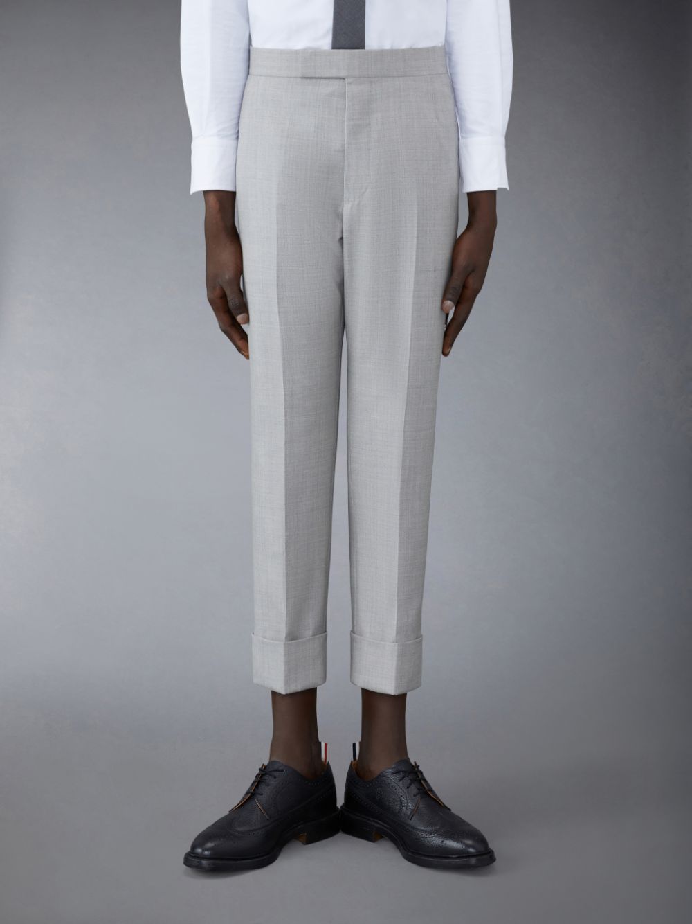 Thom Browne Twill Classic Backstrap Hose Herren Grau | VRV45J82689