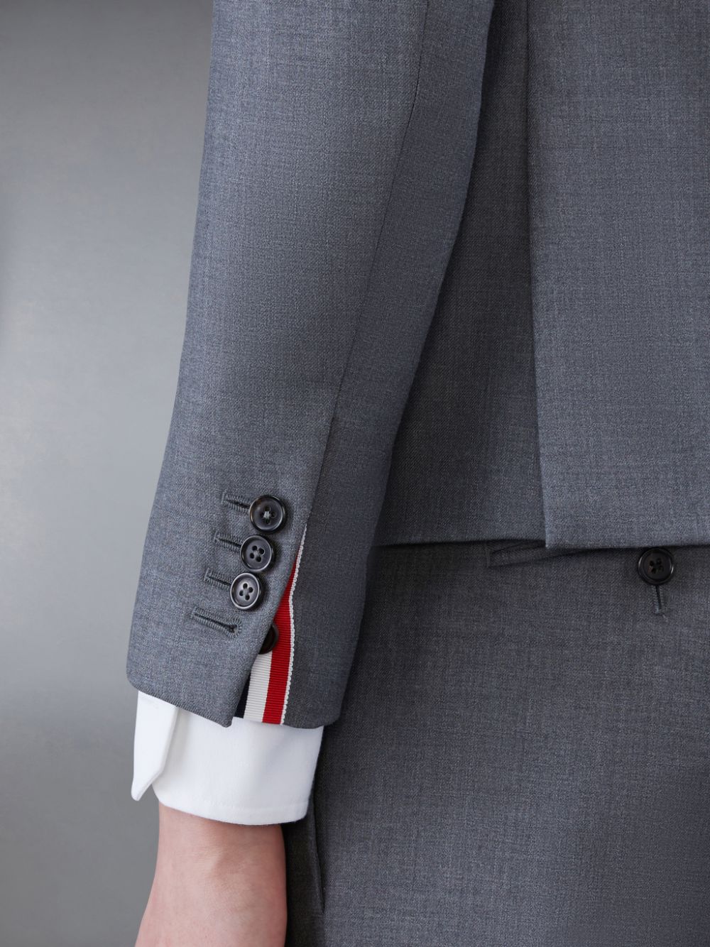 Thom Browne Twill High Armhole Sport Mäntel Herren Grau | TJD49N39414