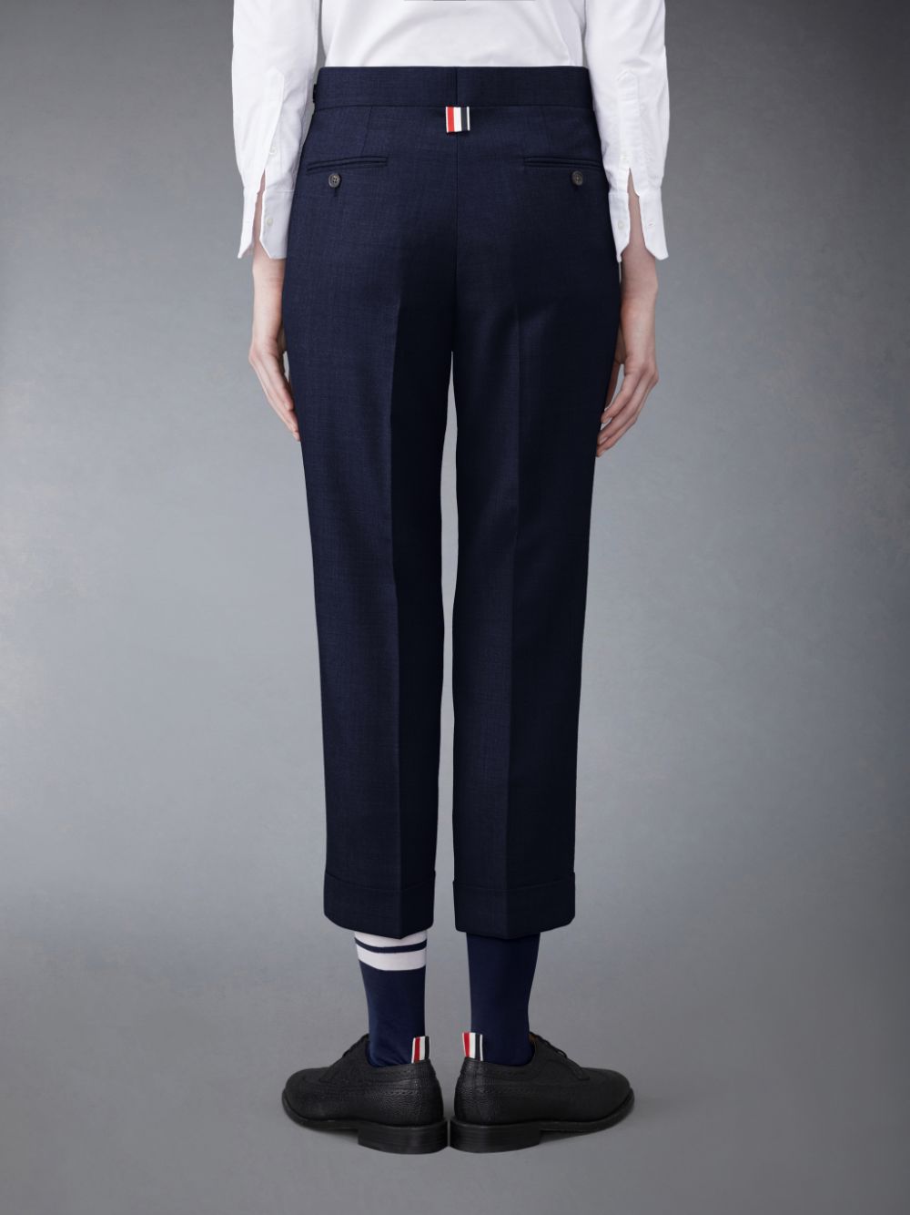 Thom Browne Twill Low Rise Slim Hose Damen Blau | MWX63K45523