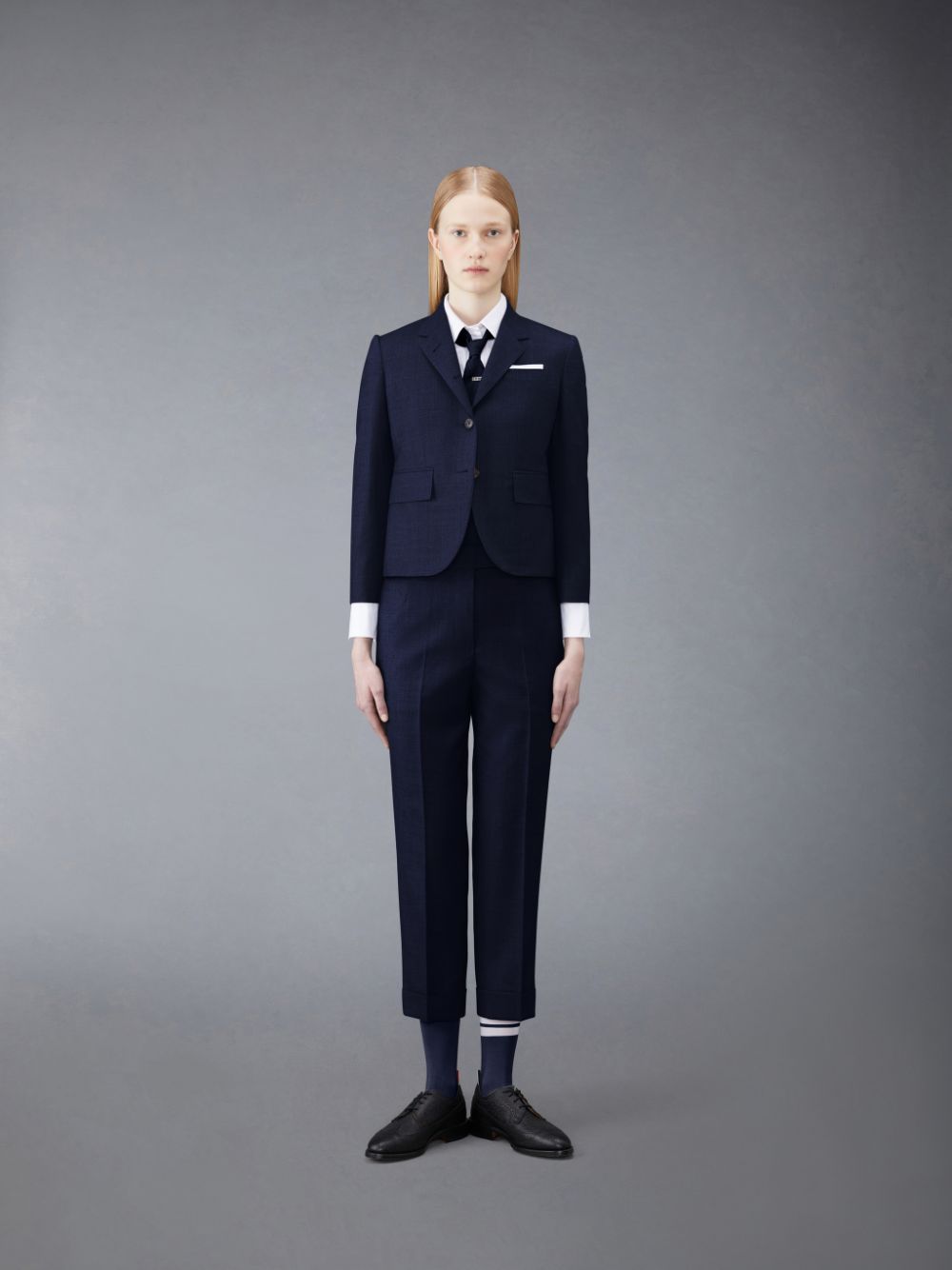 Thom Browne Twill Low Rise Slim Hose Damen Blau | MWX63K45523