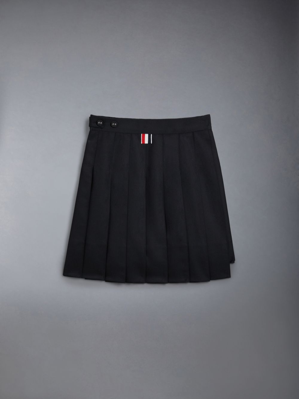 Thom Browne Twill Pleated Mini Röcke Mädchen Schwarz | QDU04L00775