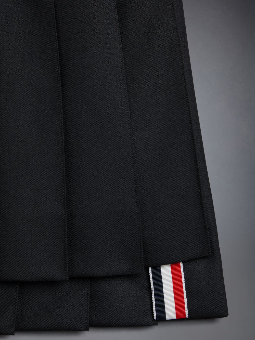 Thom Browne Twill Pleated Mini Röcke Mädchen Schwarz | QDU04L00775