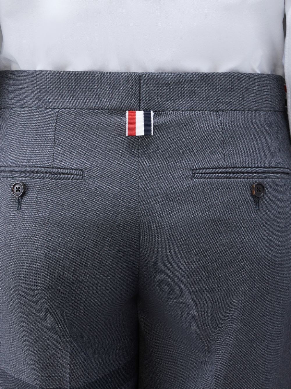 Thom Browne Twill School Uniform 4-Bar Low Rise Kurze Hose Herren Grau | SOU05X35744