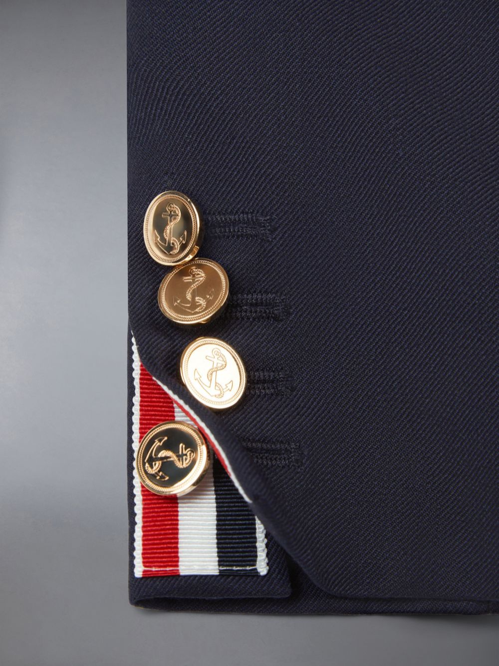 Thom Browne Twill Wool Classic Jacken Jungen Blau | GHQ19O80565