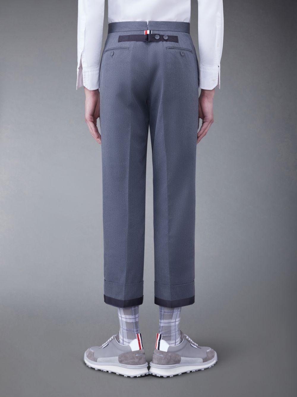 Thom Browne Typewriter Cloth Classic Hose Herren Grau | NON40P51829