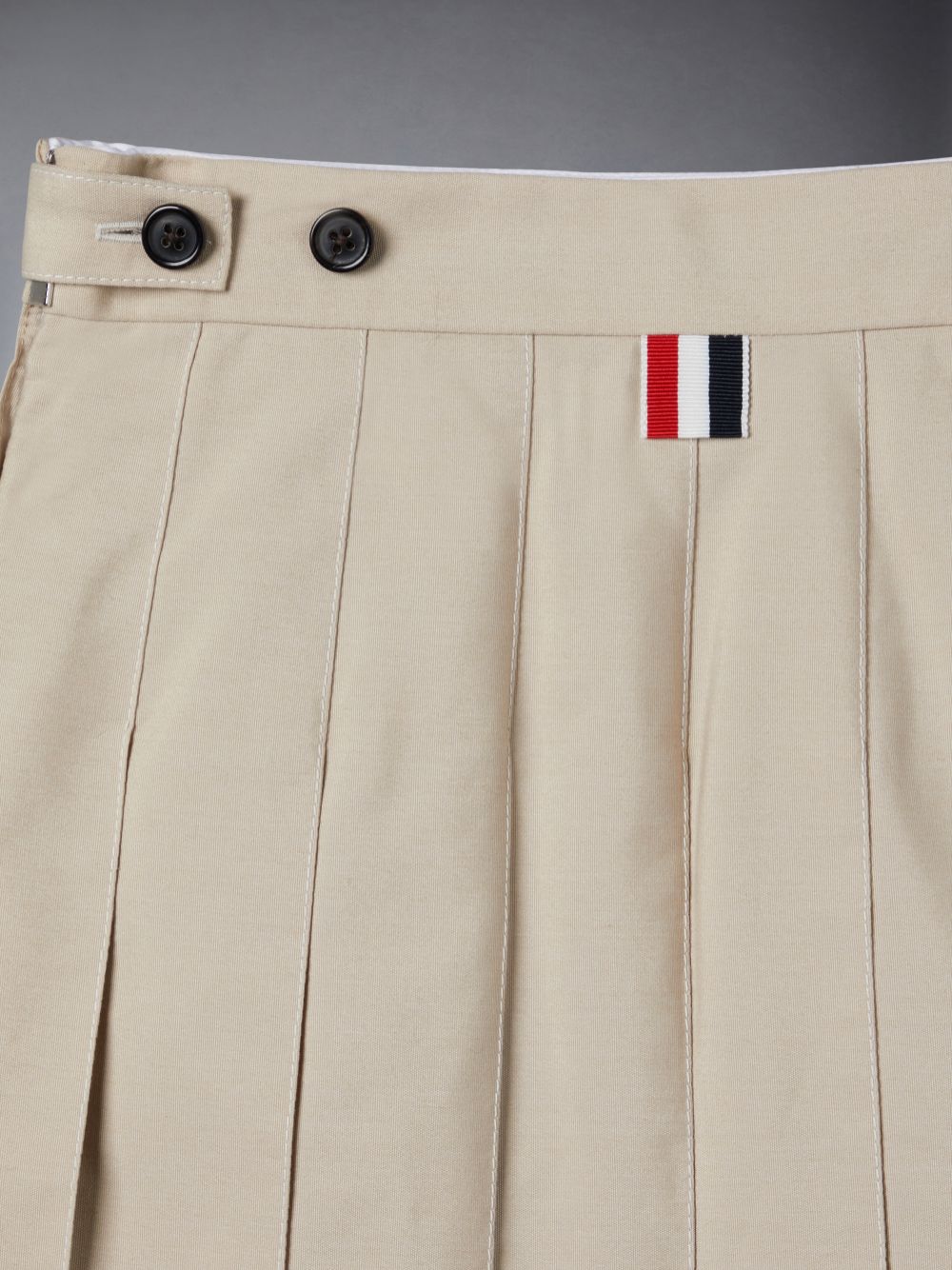 Thom Browne Typewriter Pleated Mini Röcke Mädchen Braun | XQN02Q44711