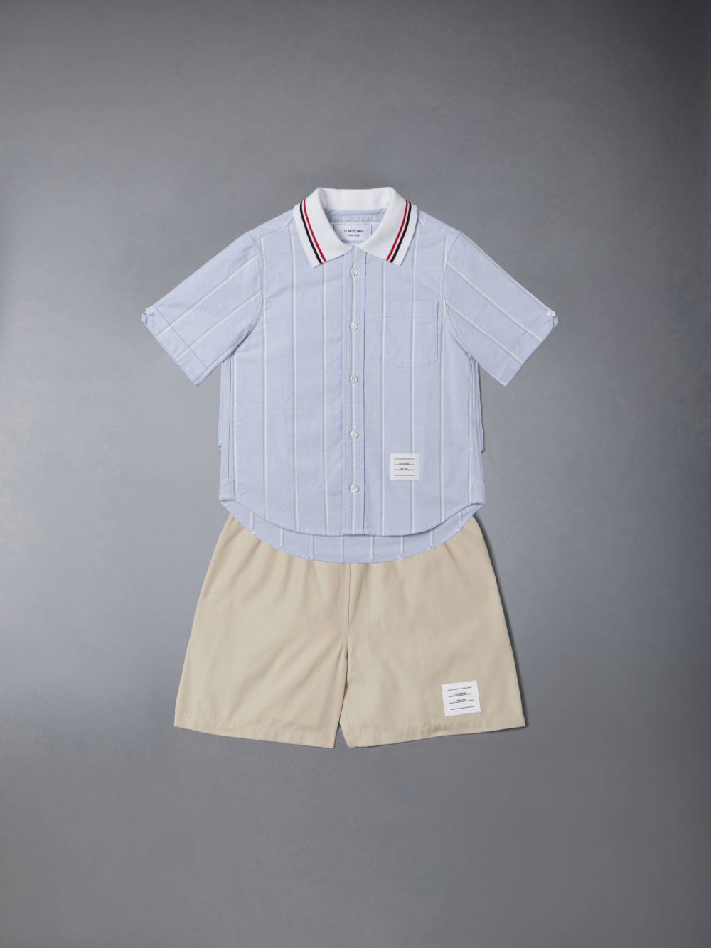 Thom Browne Typewriter Rugby Kurze Hose Jungen Braun | GCF81J56395