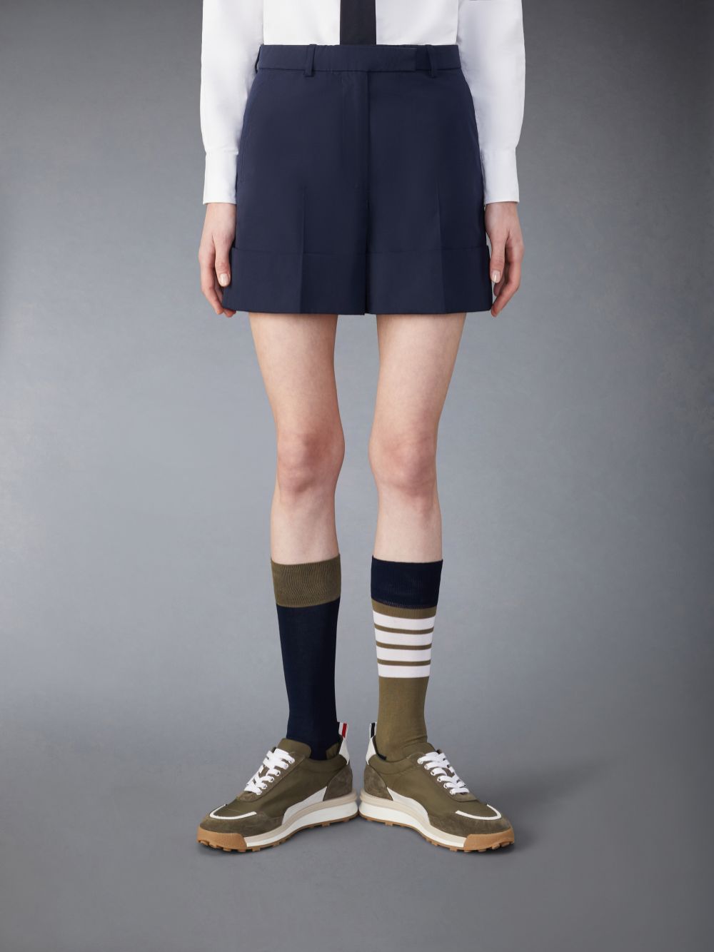 Thom Browne Typewriter Sack Kurze Hose Damen Blau | HJK72J07929