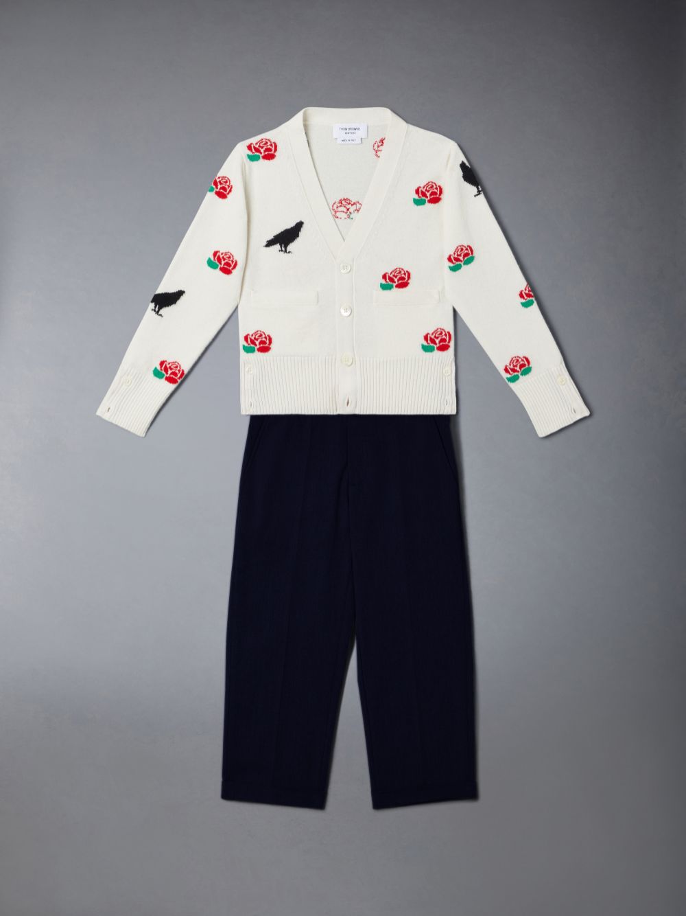 Thom Browne Typewriter Track Hose Mädchen Grau | EXL38Y99143