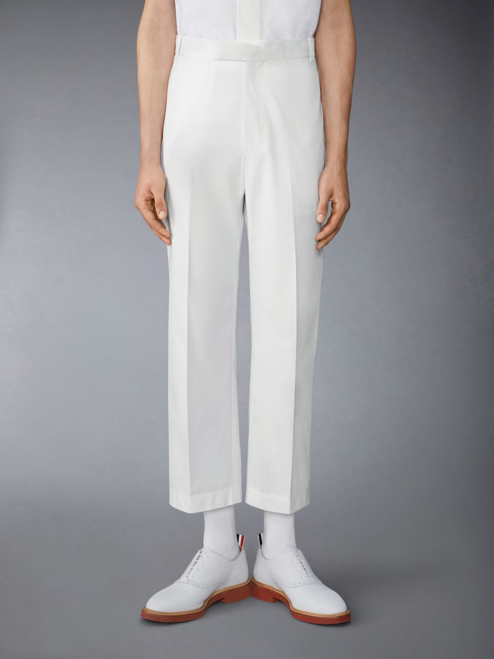 Thom Browne Typewriter Unconstructed Straight Leg Hose Herren Weiß | YFK32Y99533