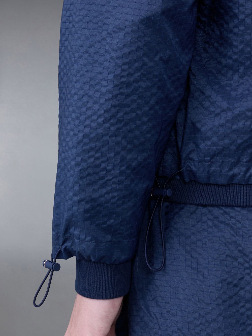 Thom Browne Ultralight Ripstop 4-Bar Funnel Neck Jacken Herren Blau | TMR33Y04999