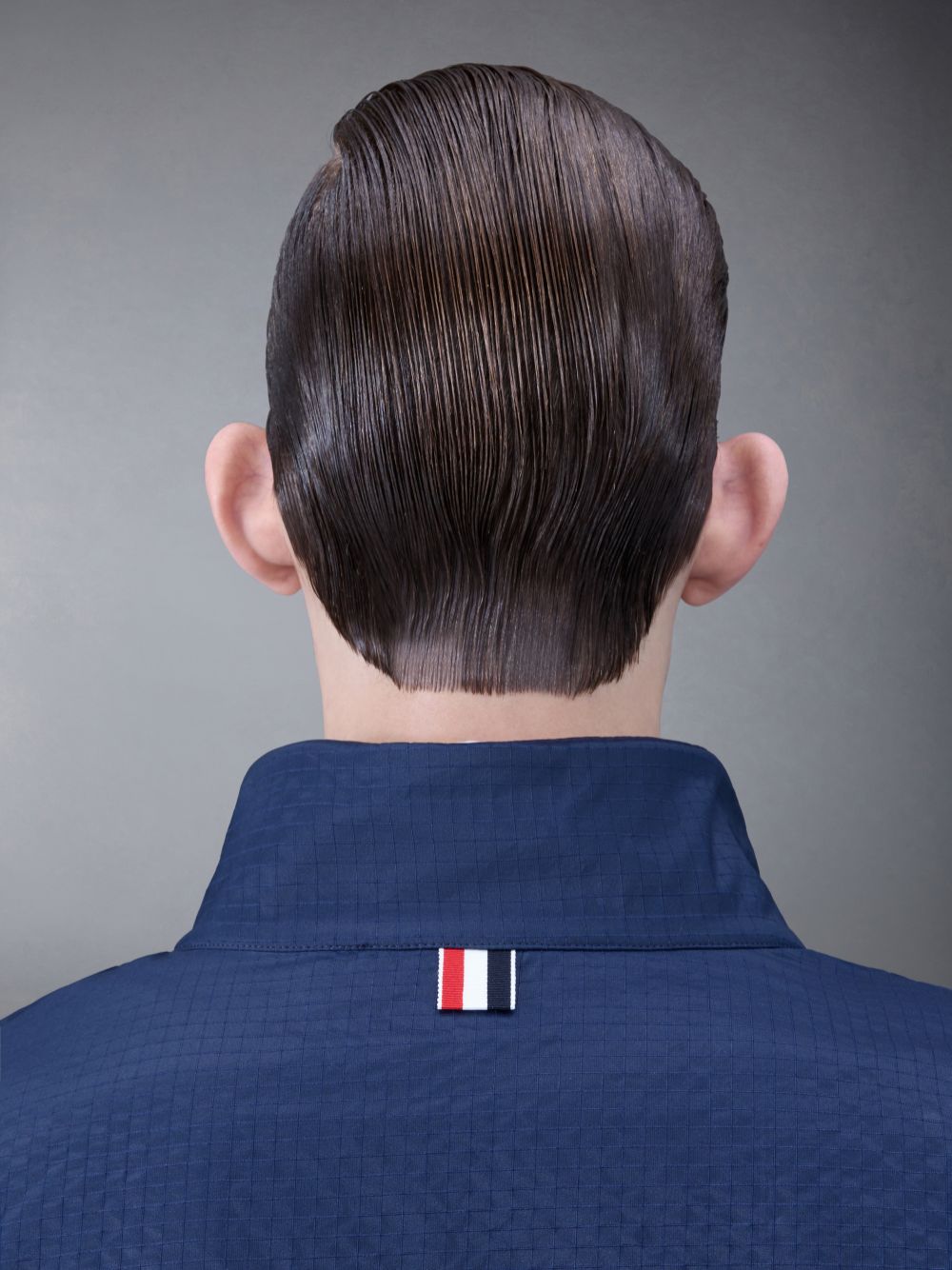 Thom Browne Ultralight Ripstop 4-Bar Funnel Neck Jacken Herren Blau | TMR33Y04999