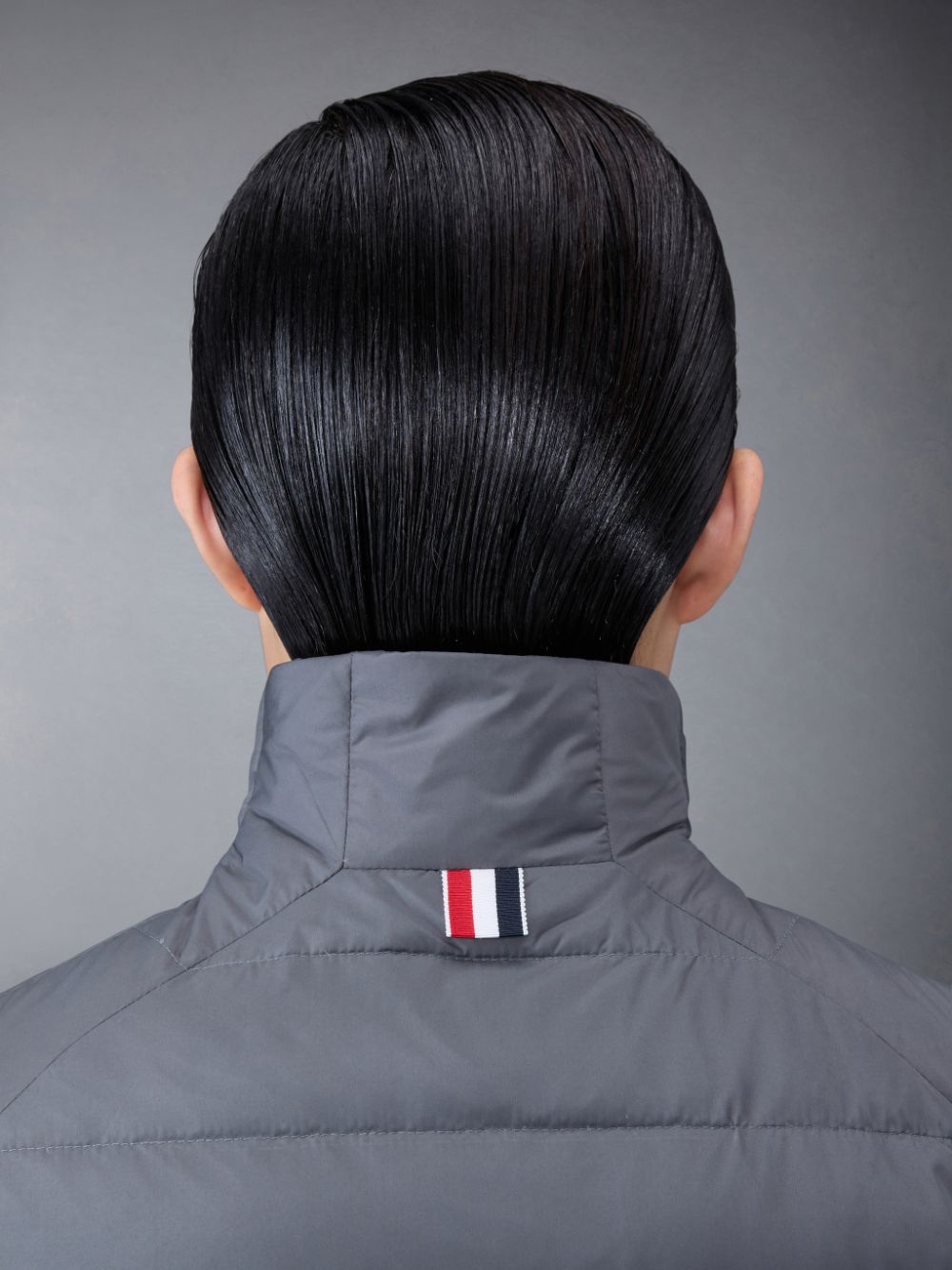 Thom Browne Ultralight Tech Down 4-Bar Packable Funnel Neck Vest Jacken Damen Grau | WXT12N39936