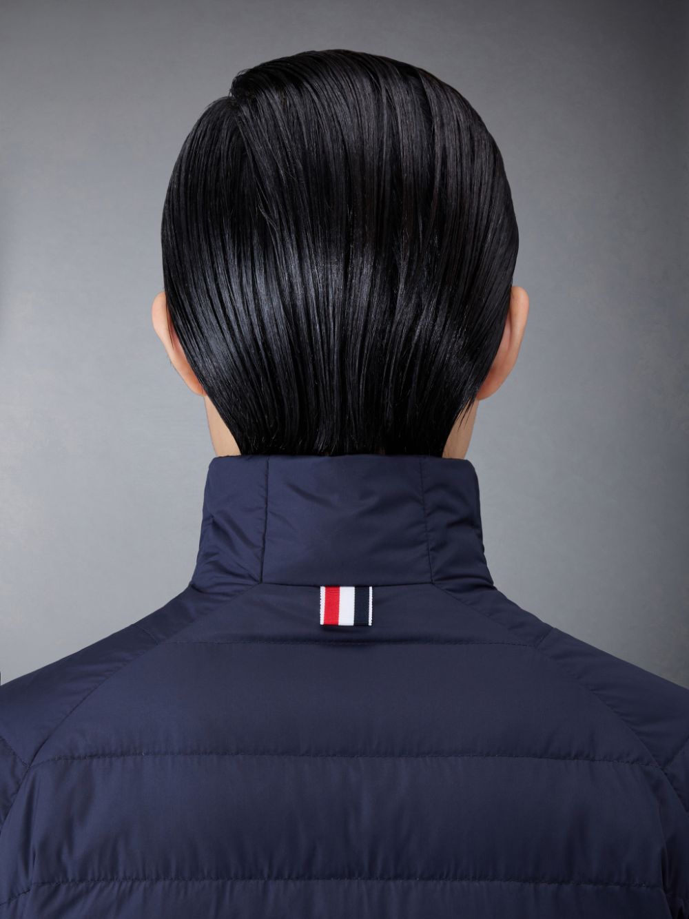 Thom Browne Ultralight Tech Down 4-Bar Packable Funnel Neck Jacken Damen Blau | ZGR95T37008