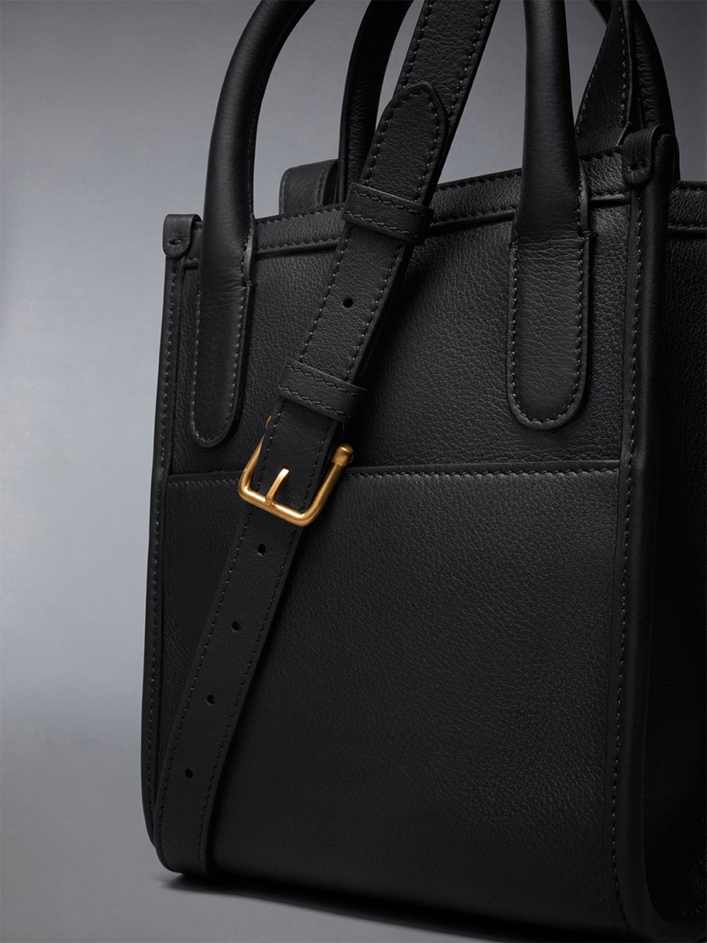 Thom Browne Vertical Mini in Smooth Calf Tragetaschen Damen Schwarz | MKF42E39324