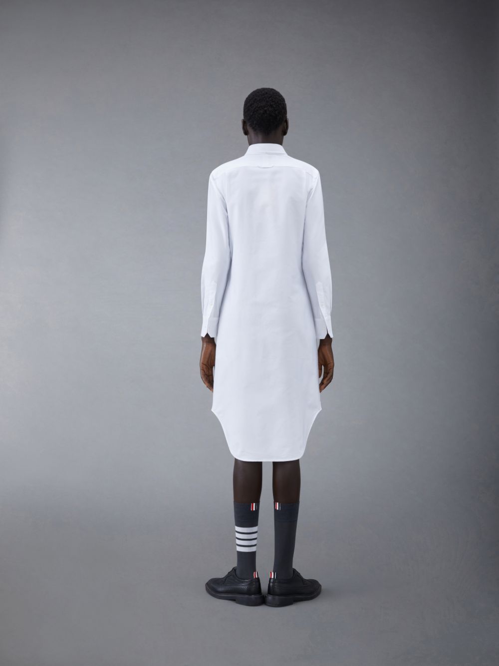 Thom Browne White Classic Oxford Long-sleeve Button Down Knee Length Shirt Kleid Damen Weiß | ZIQ51H90968