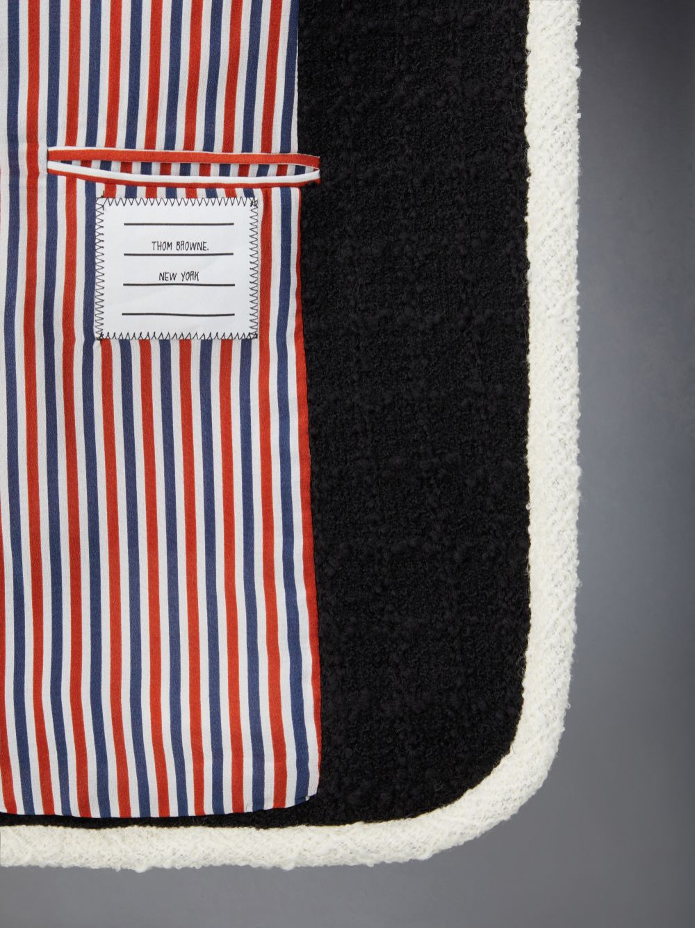Thom Browne Wolle Tipping Safari Jacken Damen Schwarz | UHM87L51616