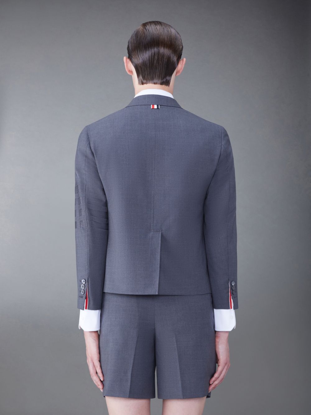 Thom Browne Wool 4-Bar Sack Sport Mäntel Herren Grau | XMN12I57867