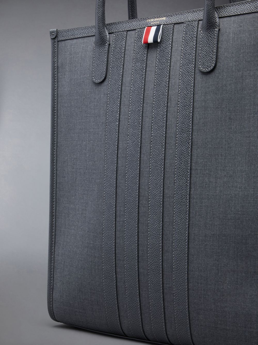 Thom Browne Wool 4-Bar Tragetaschen Herren Grau | HYI82V44206