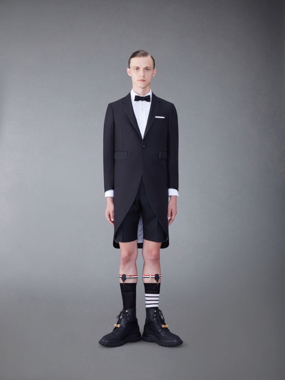 Thom Browne Wool Classic Tipping Jacken Herren Schwarz | VXL61D57691