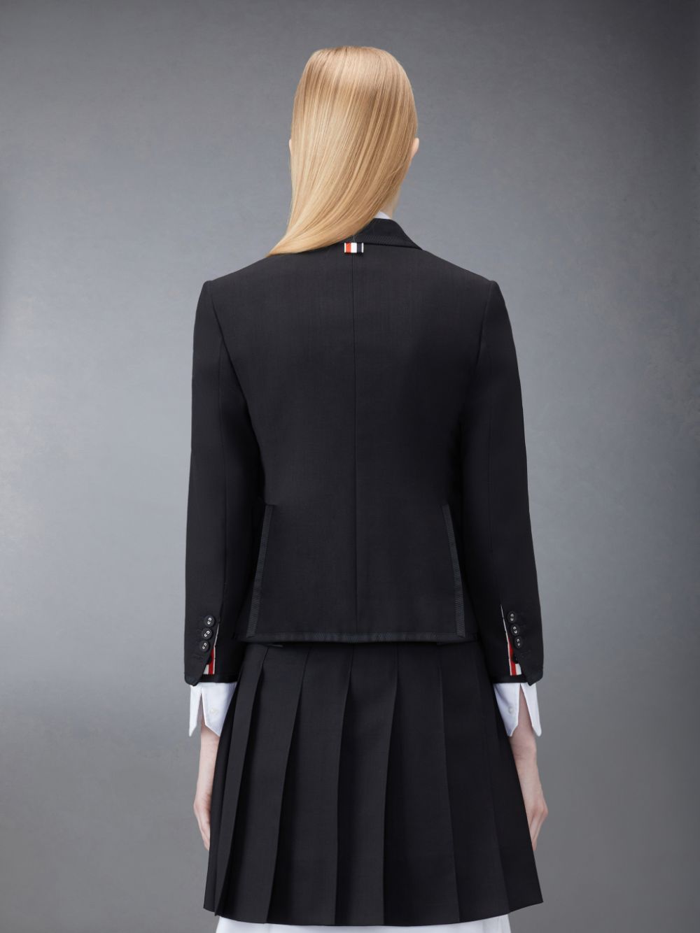 Thom Browne Wool Fresco Slim Fit Sport Mäntel Damen Schwarz | FHL45J25734