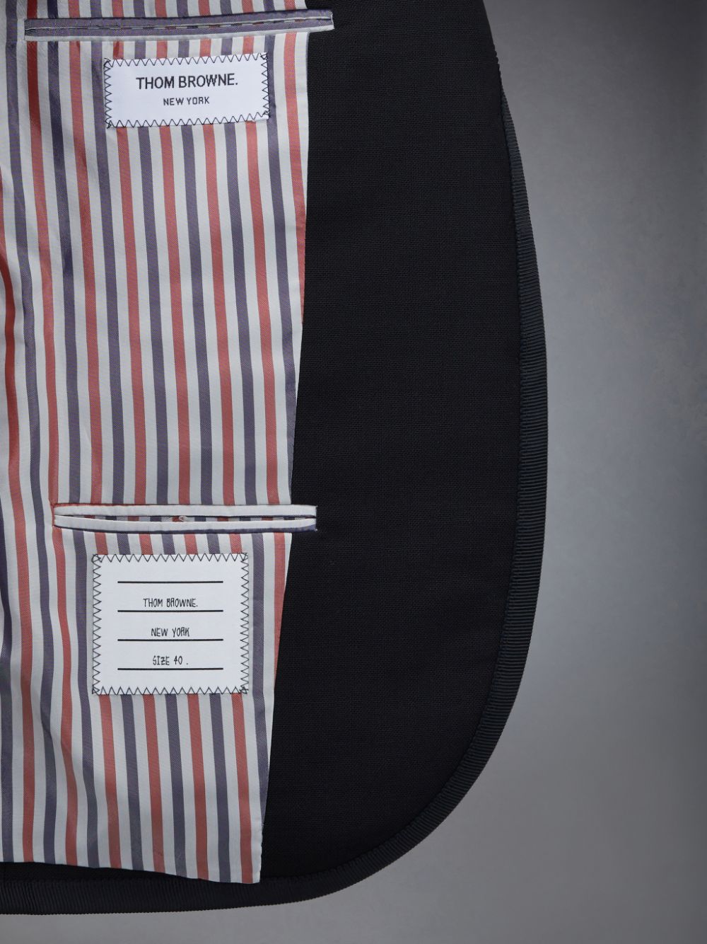 Thom Browne Wool Fresco Slim Fit Sport Mäntel Damen Schwarz | FHL45J25734