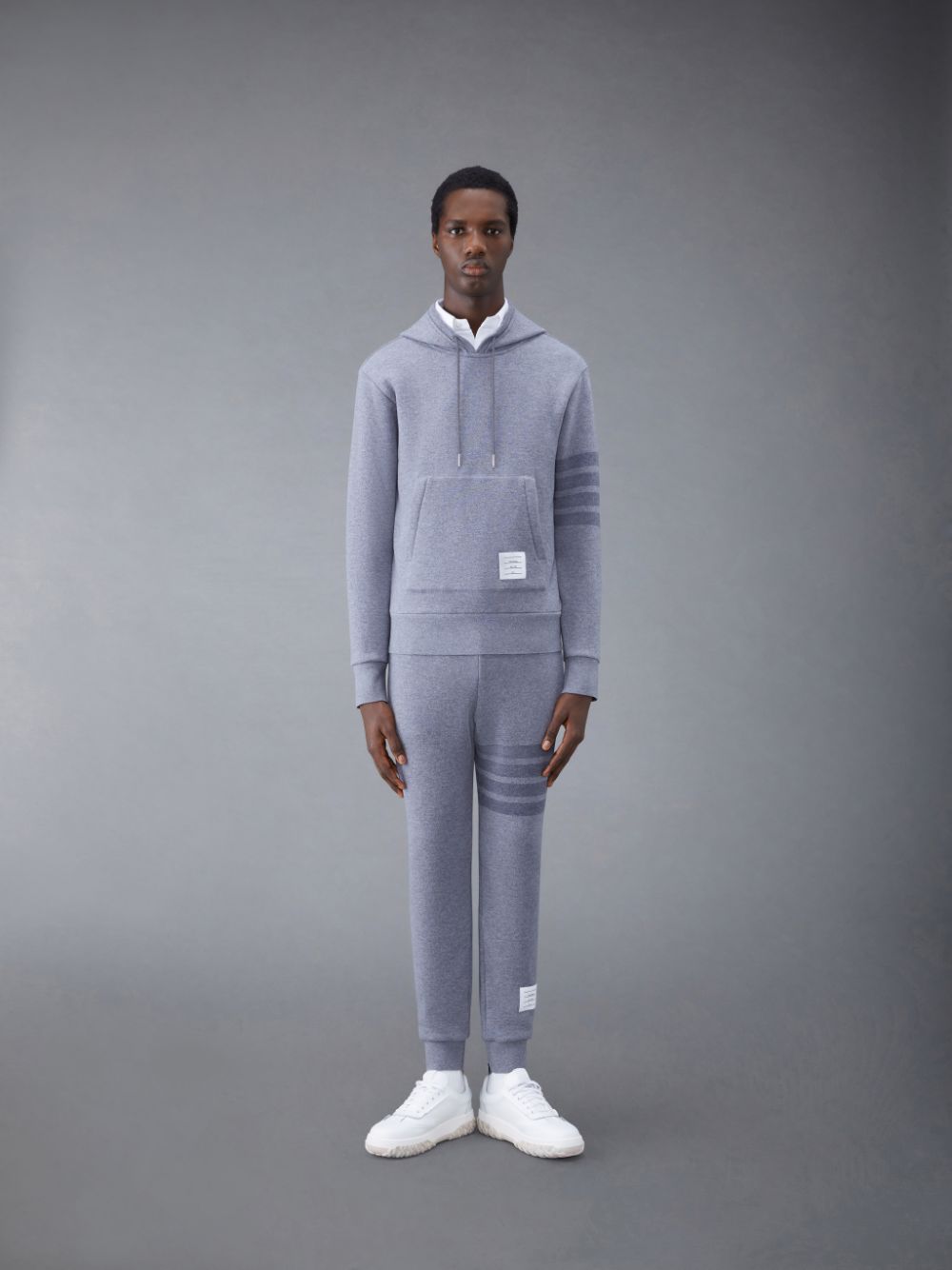 Thom Browne Wool Loopback 4-Bar Jogginghose Herren Grau | TMA88Q81021