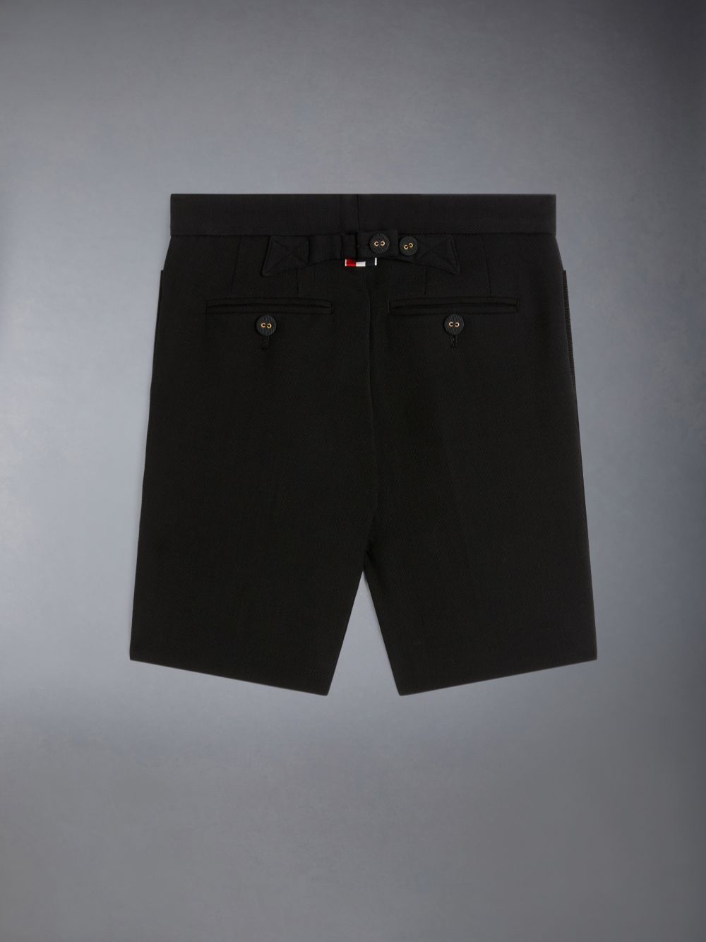 Thom Browne Wool Pique Suiting Tuxedo Bermuda Kurze Hose Mädchen Schwarz | EBE48Y28269